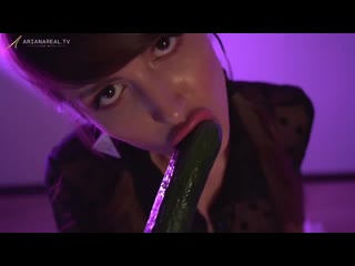 sucking on a cucumber asmr 18